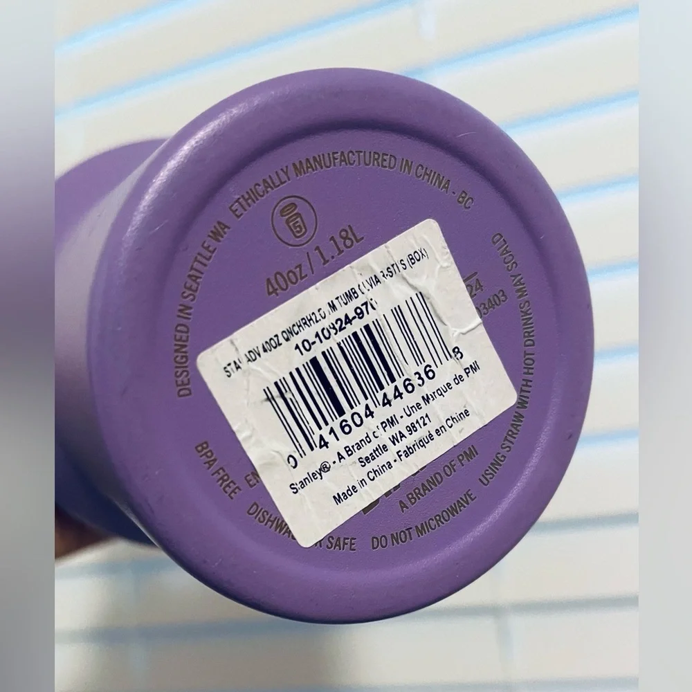 Stanley Limited Edition Olivia Rodrigo Purple Stainless Steel Travel Mug 40 oz - Picture 4 of 5